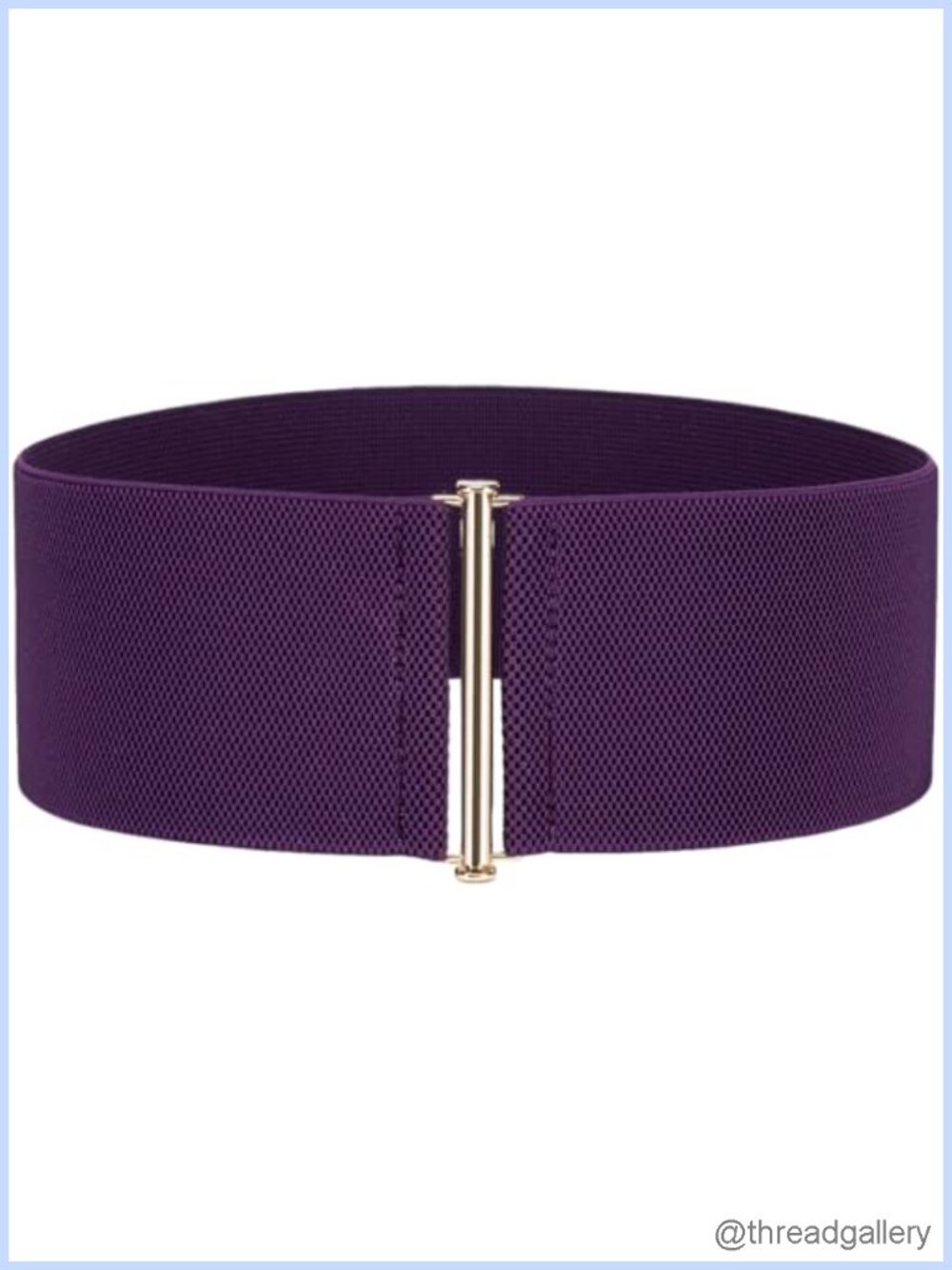 Women's Extra Wide Stretchy Elastic Waist Belt Vintage Corset Gold Buckle